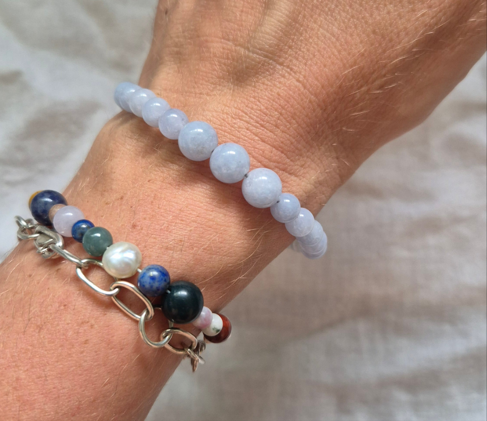 Aquamarine gemstone bracelet