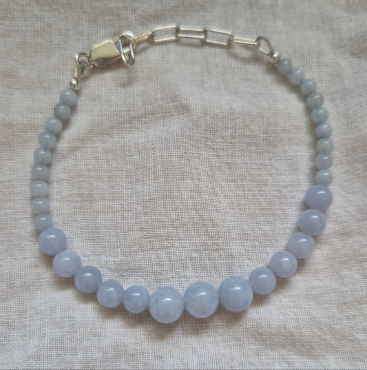 Aquamarine gemstone bracelet