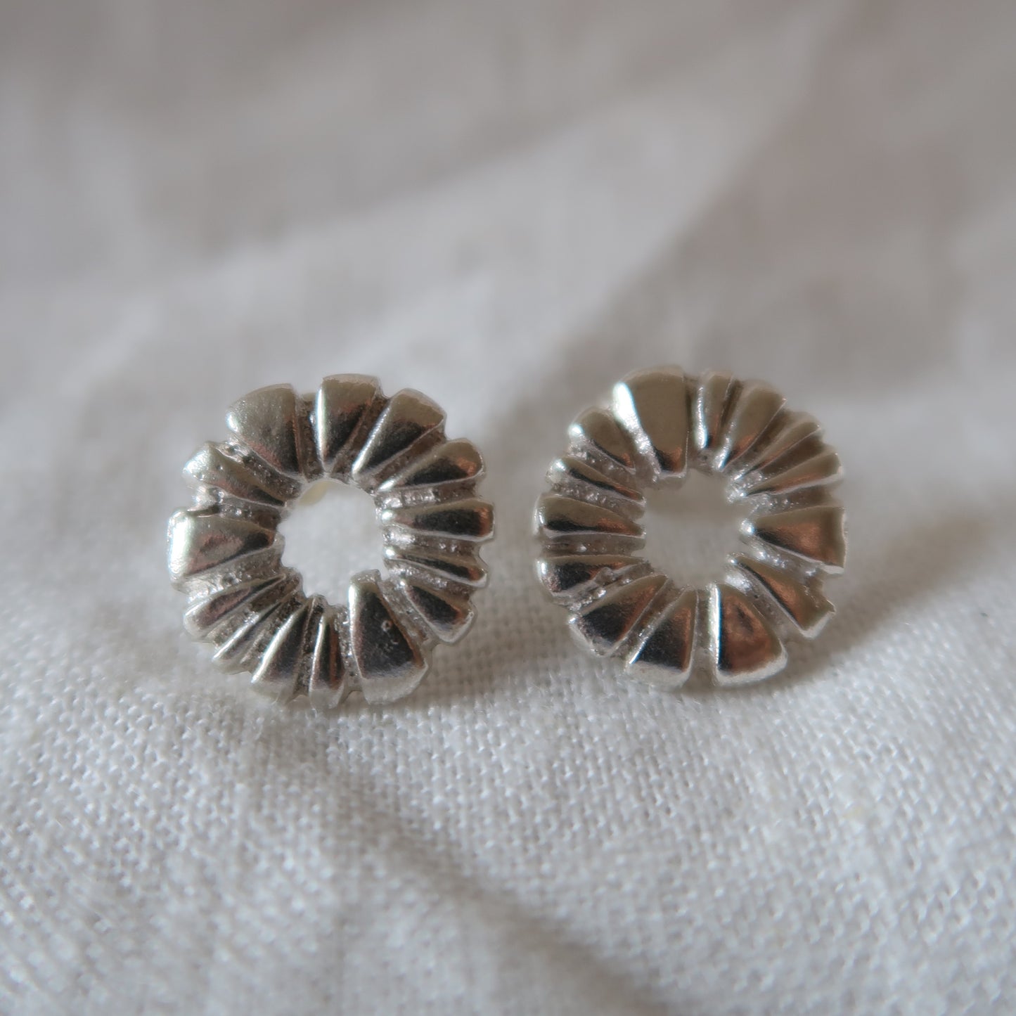 Sunburst Circle Studs