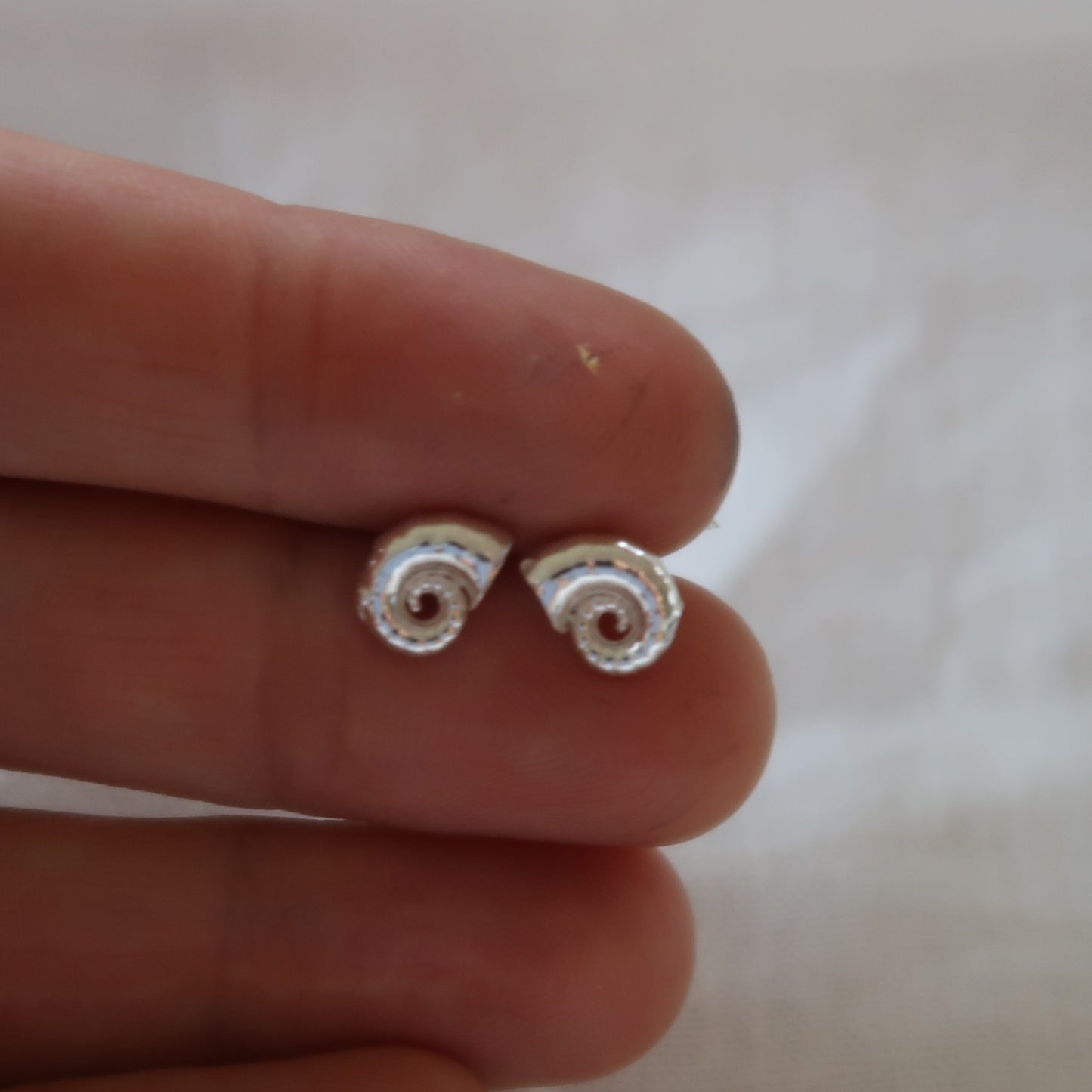Sea Spirula Studs