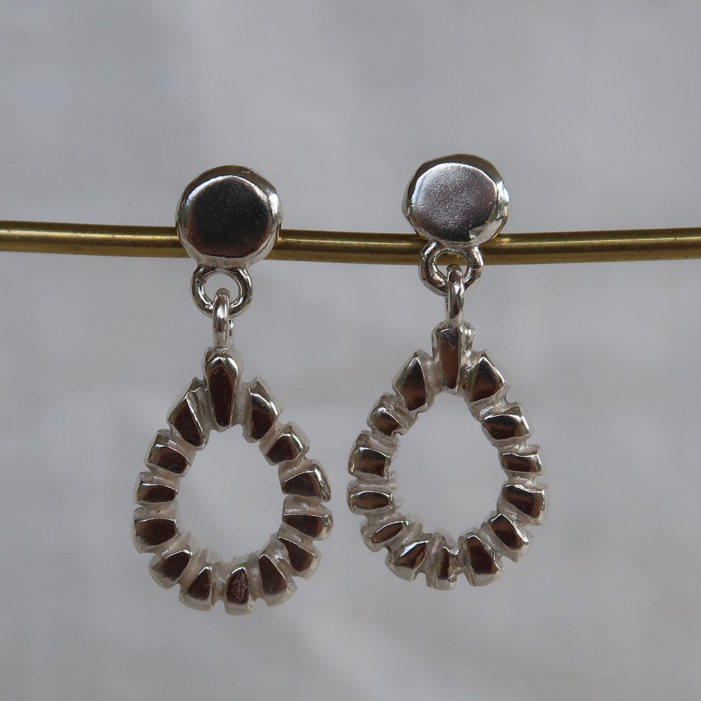 Segmented Teardrop Dangles