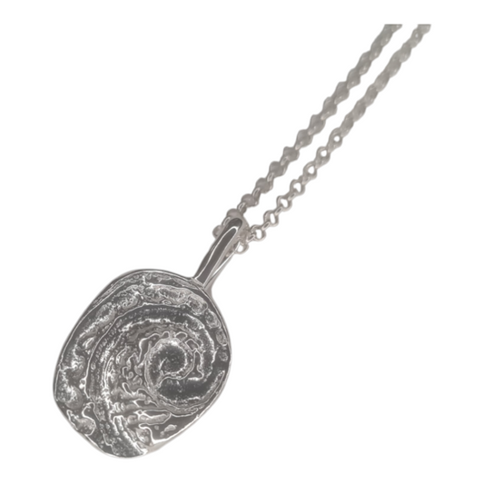 Sandcast Pendant Abalone