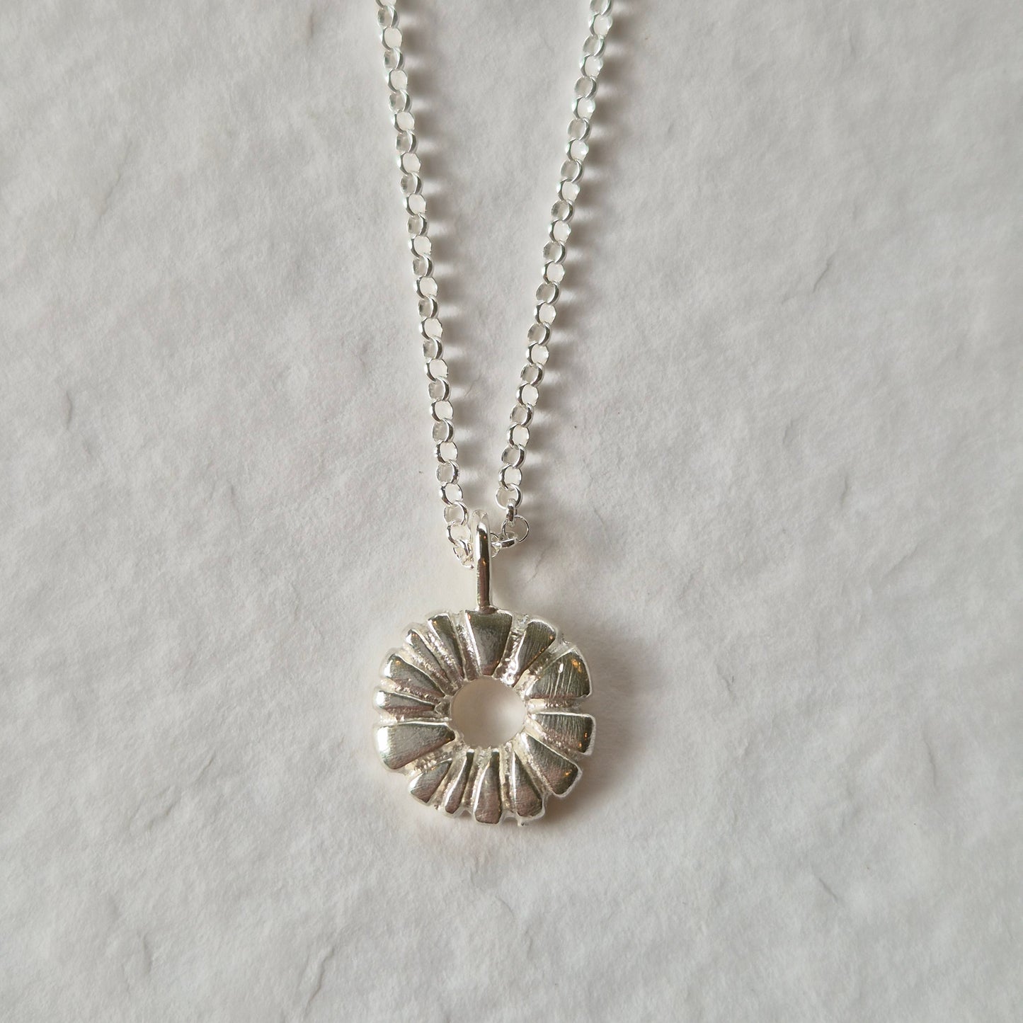 Small sunburst Pendant & Chain