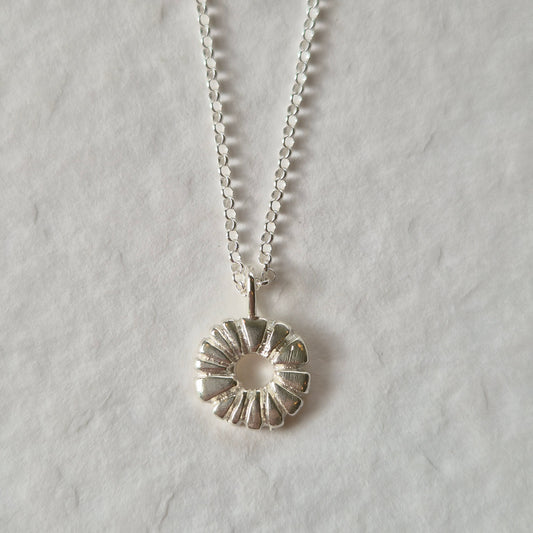 Small sunburst Pendant & Chain
