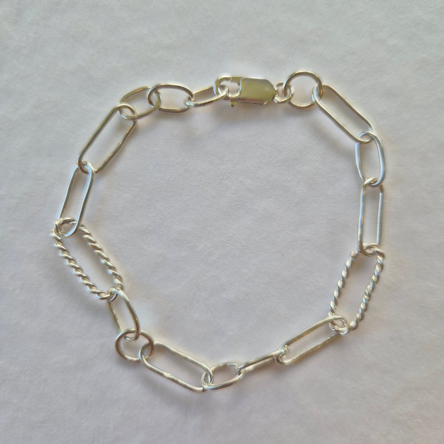 Paperclip Sterling Silver Handmade Chain