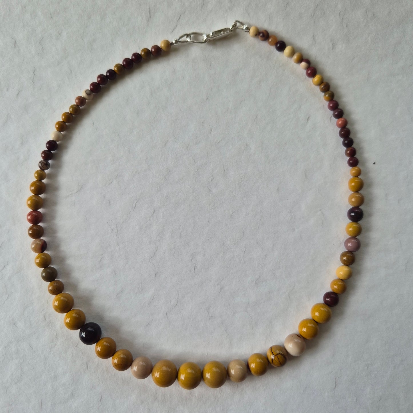 Mookaite Jasper bead necklace