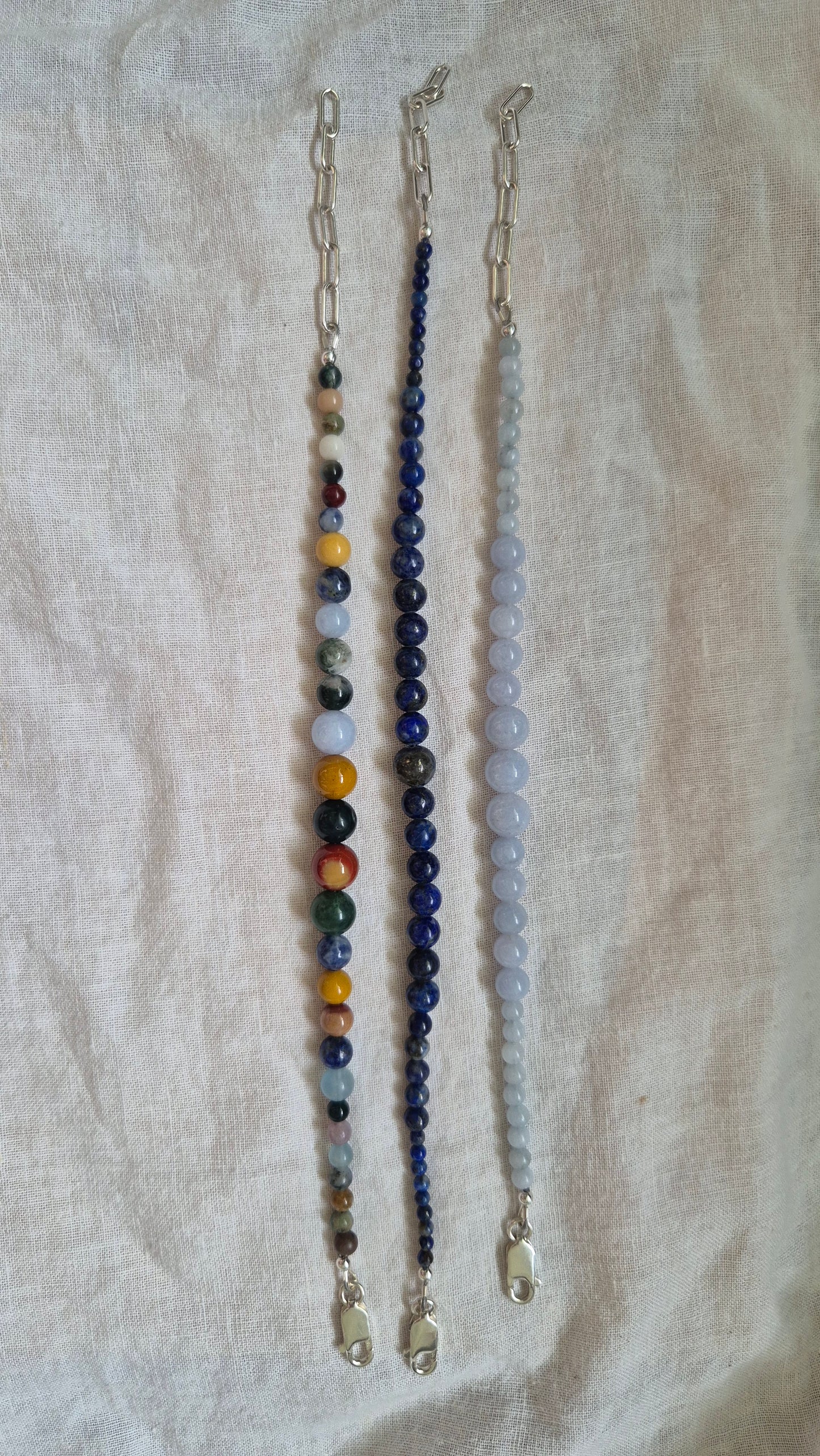 Aquamarine gemstone bracelet